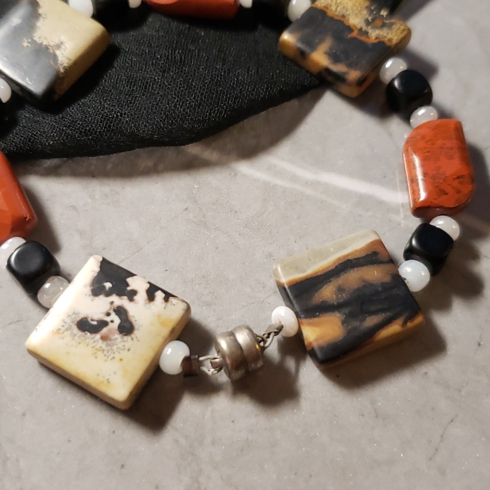 Three Strand and Natural Stone Bracelets
